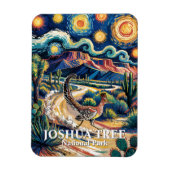 Roadrunner of Joshua Tree Van Gogh Night Custom Magnet (Vertikal)