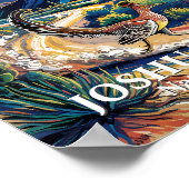 Roadrunner of Joshua Tree Van Gogh Night Custom Poster (Ecke)