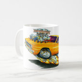 Roadrunner-Orangen-Auto 1970 Kaffeetasse (Vorderseite Links)