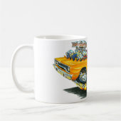 Roadrunner-Orangen-Auto 1970 Kaffeetasse (Links)