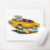 Roadrunner-Orangen-Auto 1970 Mousepad (Mit Mouse)