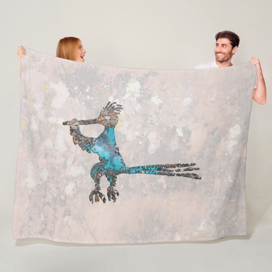 Roadrunner Petroglyph Fleecedecke (Beispiel)