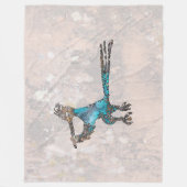 Roadrunner Petroglyph Fleecedecke (Vorderseite)