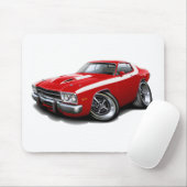 Roadrunner-Rot-Weißes Auto 1973-74 Mousepad (Mit Mouse)