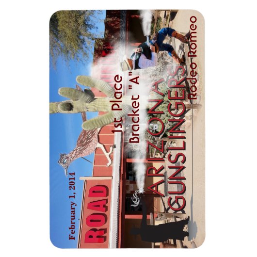 Roadrunner Saloon Bracket A 1. Platz Magnet (Vertikal)