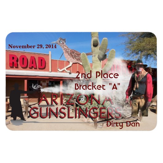 Roadrunner Saloon Bracket A 2. Platz Magnet (Horizontal)