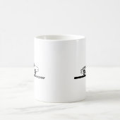 Roadrunner-schwarzes Auto 1973-74 Kaffeetasse (Mittel)