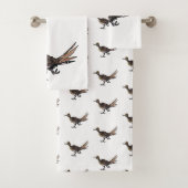 Roadrunner-Vogel Badhandtuch Set (Insitu)