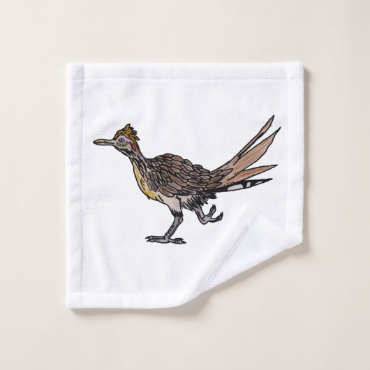 Roadrunner-Vogel Badhandtuch Set (Waschlappen)
