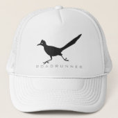 Roadrunner-Vogel-Silhouette-Hut Truckerkappe (Vorderseite)