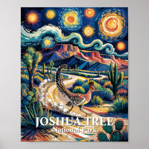 Roadrunner von Joshua Tree Van Gogh Nacht individu Poster