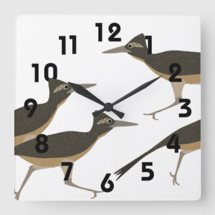 Roadrunner Wall-Uhr Quadratische Wanduhr