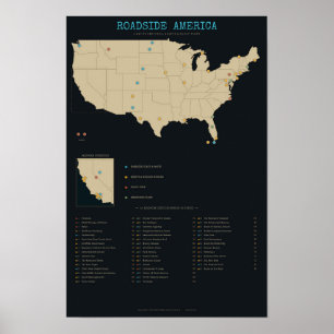 Roadside America - Kuriositäten, Riesen, Geisterst Poster