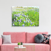 Roadside Bluebonnets Stretted Leinwand (Insitu (Wohnzimmer))