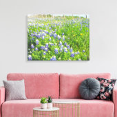 Roadside Bluebonnets Stretted Leinwand (Insitu (Wohnzimmer))