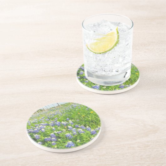 Roadside Bluebonnets Untersetzer (Seite)