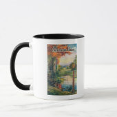 Roadside Scene von American Steel & Wire Co Fence Tasse (Links)