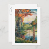 Roadside Scene von American Steel & Wire Co Postkarte (Vorne/Hinten)