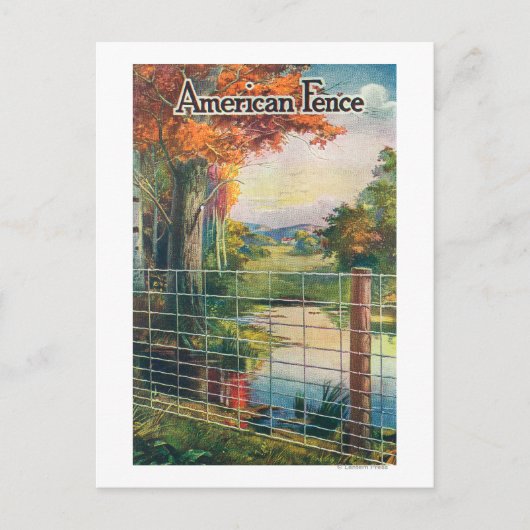 Roadside Scene von American Steel & Wire Co Postkarte (Vorderseite)