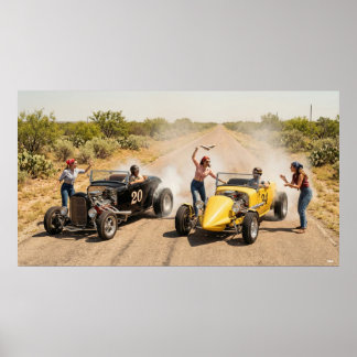 Roadside-Träume der 60er und 70er Poster