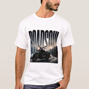 RoadSoul Luxus-Motorrad-Editorial-Grafik T-Shirt