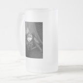 Roadster Grayscale der 30er Jahre Mattglas Bierglas (Vorderseite Links)