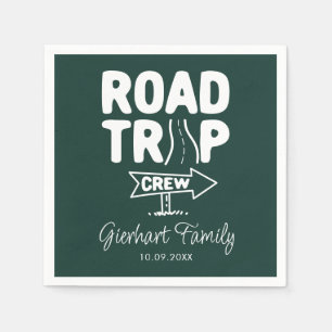 Roadtrip Crew Family Summer Party Paper Serviette