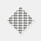 Roadtrip im Oldtimer Serviette (Ecke)