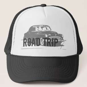 Roadtrip im Oldtimer Truckerkappe