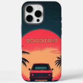 Roadtrip Retro Neon Case-Mate iPhone Hülle (Rückseite)
