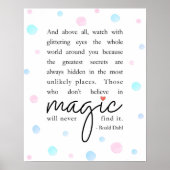 Roald Dahl Quote Poster (Vorne)