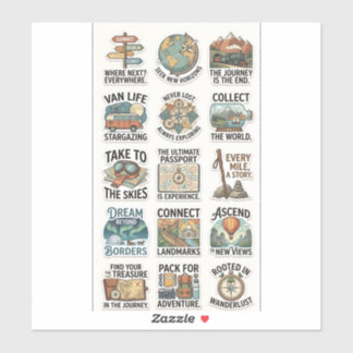 Roam Beyond – Explorer’s Journey Sticker Pack
