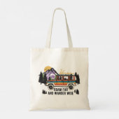 Roam Far and Wander Wide Camping Tote Bag Tragetasche (Rückseite)