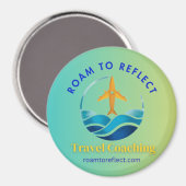 Roam to Reflect Magnet blau und gelb (Vorderseite/Rückseite)