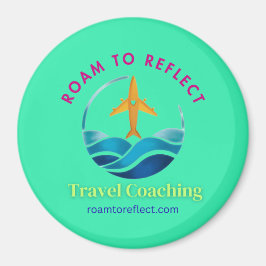 Roam to Reflect Magnet Türkis 2x2in