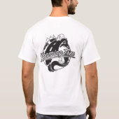 Roaming-freie Mens-Back-Logo B/W-T - Shirt (Rückseite)