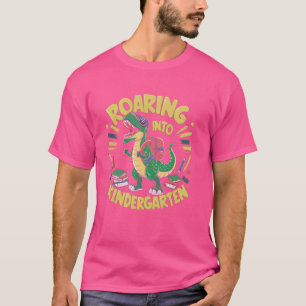 Roaming in Kindergarten T Rex Dinosaur Zurück in S T-Shirt