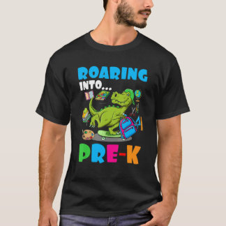 Roaming in prächtigen K Dinosaurier Kinder zurück T-Shirt