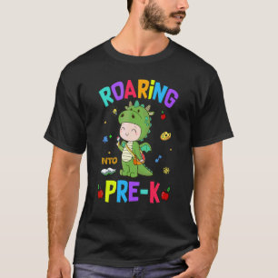 Roaming in Pre-K Dinosaurier zurück in die Schule T-Shirt