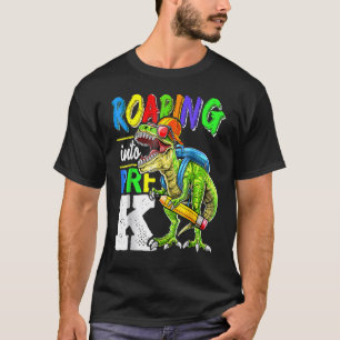 Roaming in Pre-K Dinosaurier zurück zu Schuljungen T-Shirt