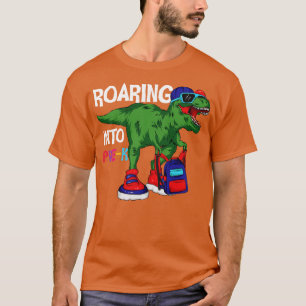 Roaming in Pre K Funny Trex Grafik Junge T-Shirt
