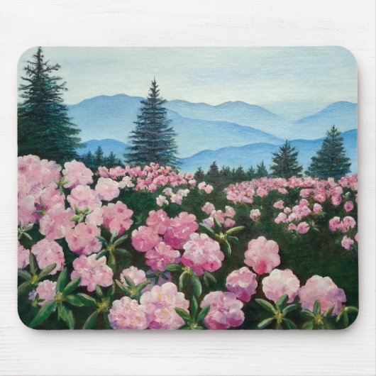 Roan Mt Rhododendron Fine Art Print Mouse Pad Mousepad (Vorne)