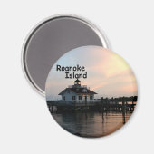 Roanoke Island Lighthouse Magnet (Vorderseite/Rückseite)