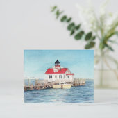 Roanoke Island Lighthouse Postcard Postkarte (Stehend Vorderseite)