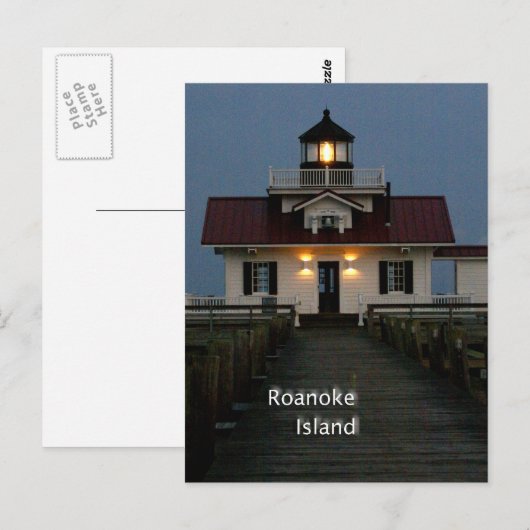 Roanoke Island Postkarte (Vorne/Hinten)