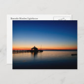 Roanoke Marshes Lighthouse Postkarte (Vorne/Hinten)