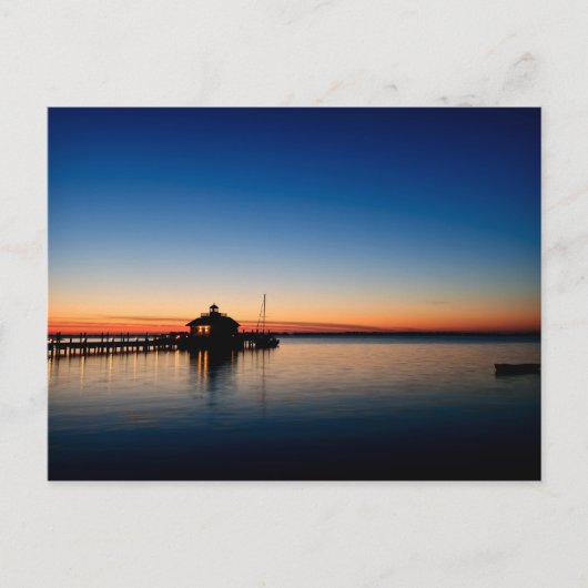 Roanoke Marshes Lighthouse Postkarte (Vorderseite)