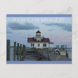 Roanoke Marshes Lighthouse Postkarte