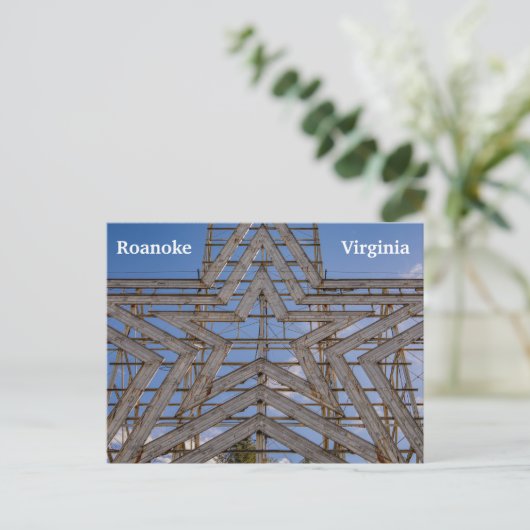 Roanoke Star Postkarte (Stehend Vorderseite)