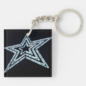 Roanoke-Stern-Schlüsselanhänger Schlüsselanhänger (Rückseite)